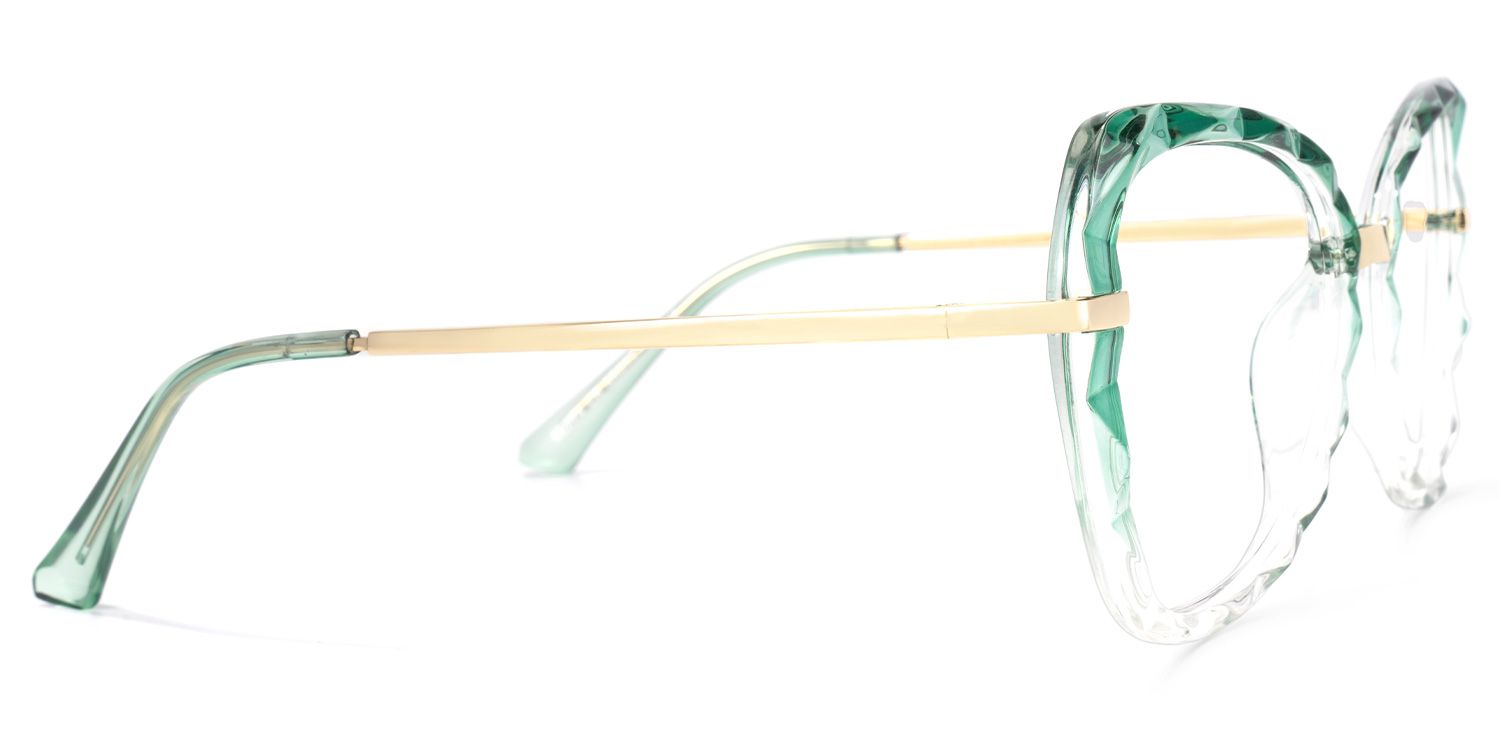 Mia Grün Klar Schmetterling Brille3