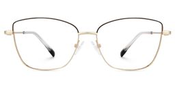 Tyra Schwarz Quadratisch Brille0