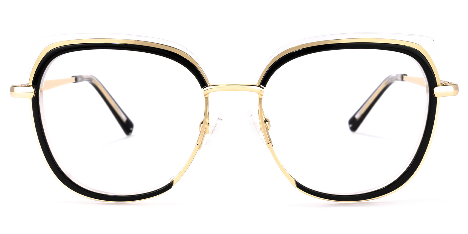 Linda Schwarz Quadratisch Brille0