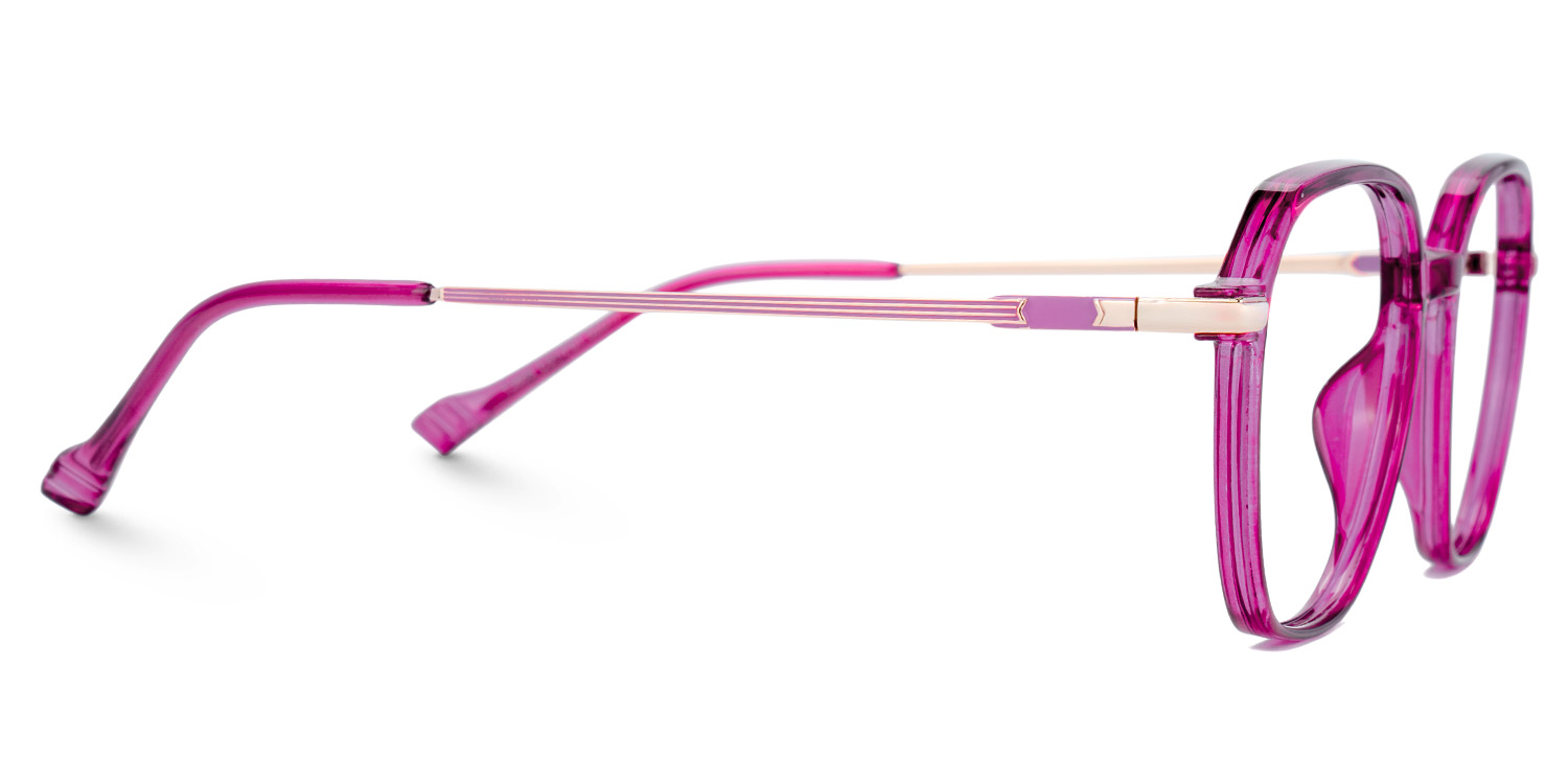 Helena Rot Geometrisch Gemischte Materialien Brille5