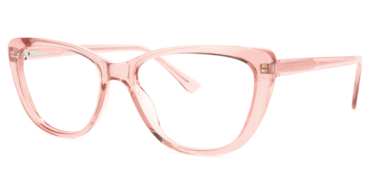 Qamar Rosa Kristall Cateye Brille1