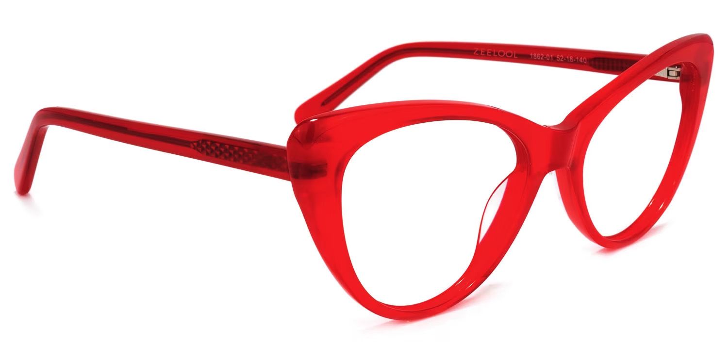 Charis Rot Cat Eye Brille2