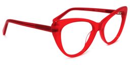 Charis Rot Cat Eye Brille2