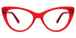 Charis Rot Cat Eye Brille0