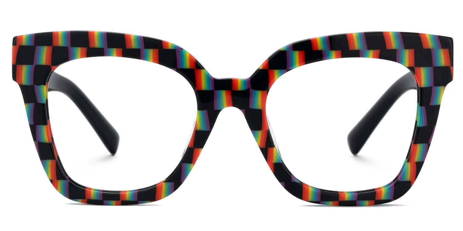 Malcolm Bunt Quadratisch Acetat Brille0