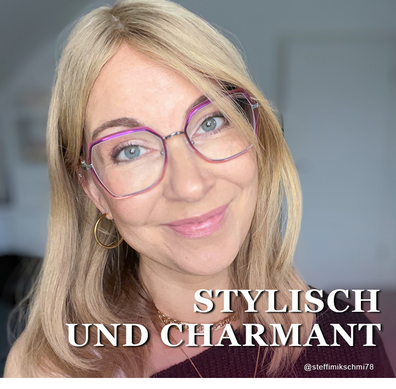 Burt Lila-Rosa Rechteckig Brille