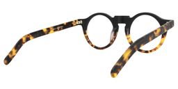Jamie Schwarze Tortoise Runde Brille3