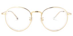 Yahya Gold Rund Brille0