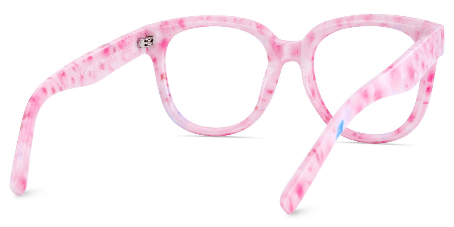 Harrell Rosa Quadratisch Kunststoff Brille6