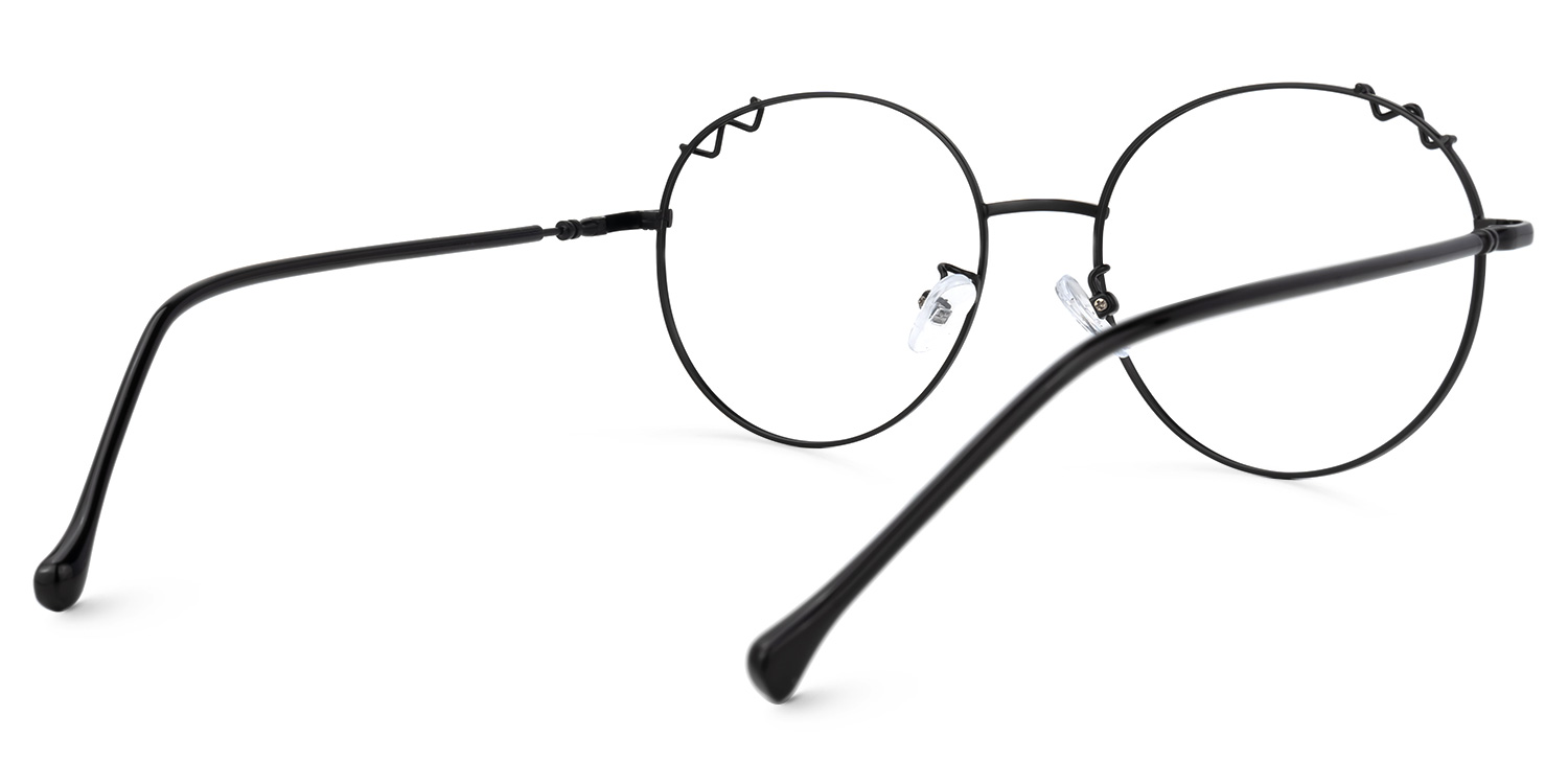 Bakula Schwarz Rund Brille3