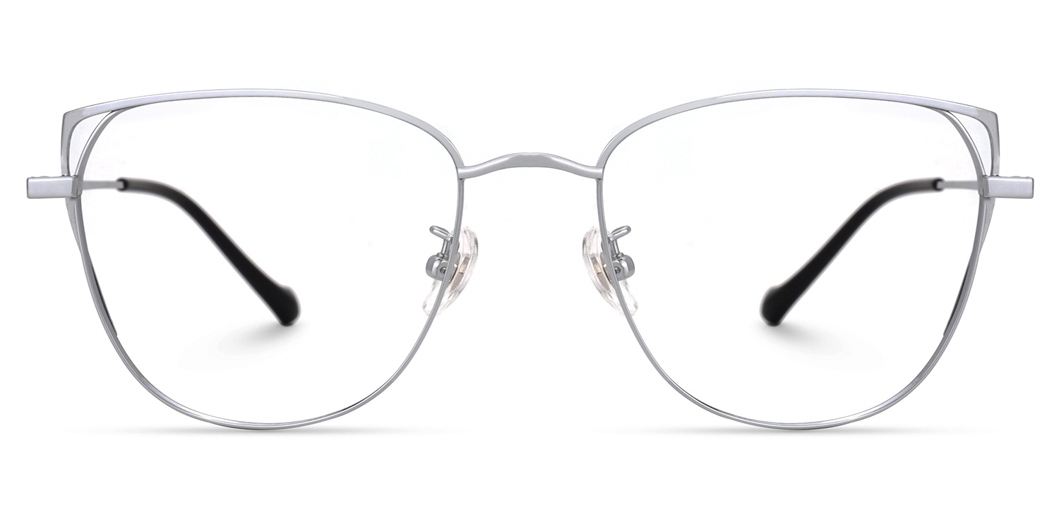 Unica Silber Cateye Brille0