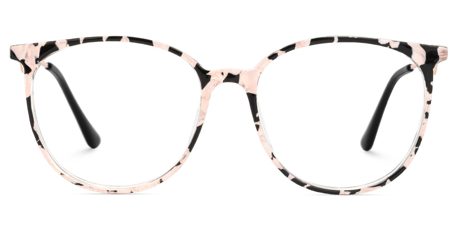 Babbage Blumendruck-Rosa Rund Brille0