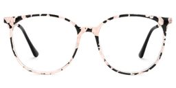 Babbage Blumendruck-Rosa Rund Brille0