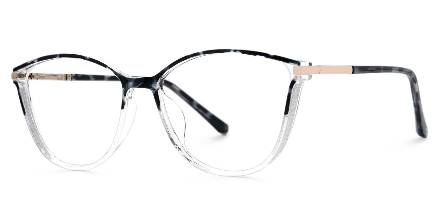 Keyshia Blau-Tortoise Cateye Brille1
