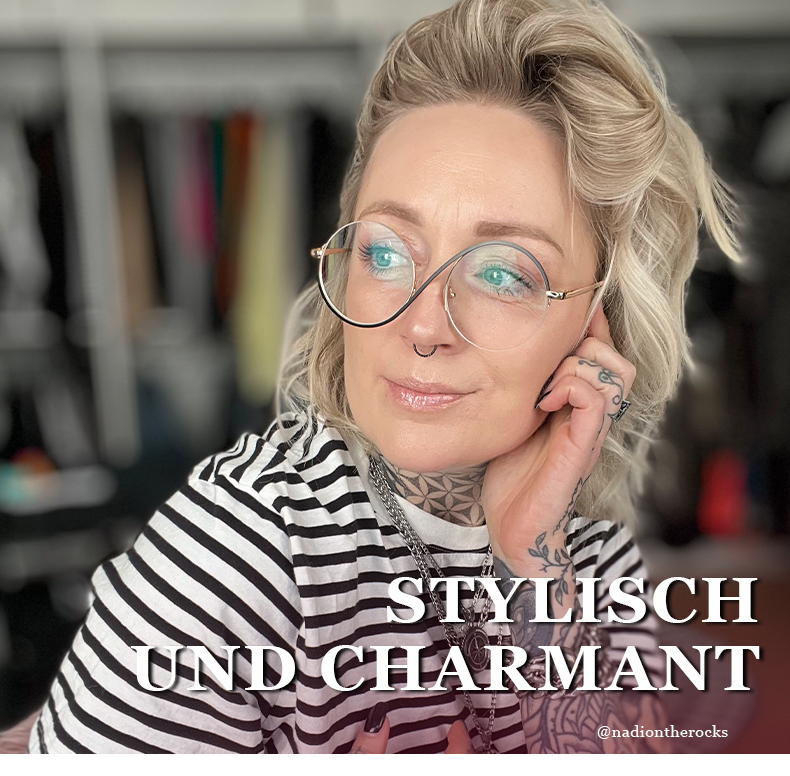 Alina Schwarz Rund Brille