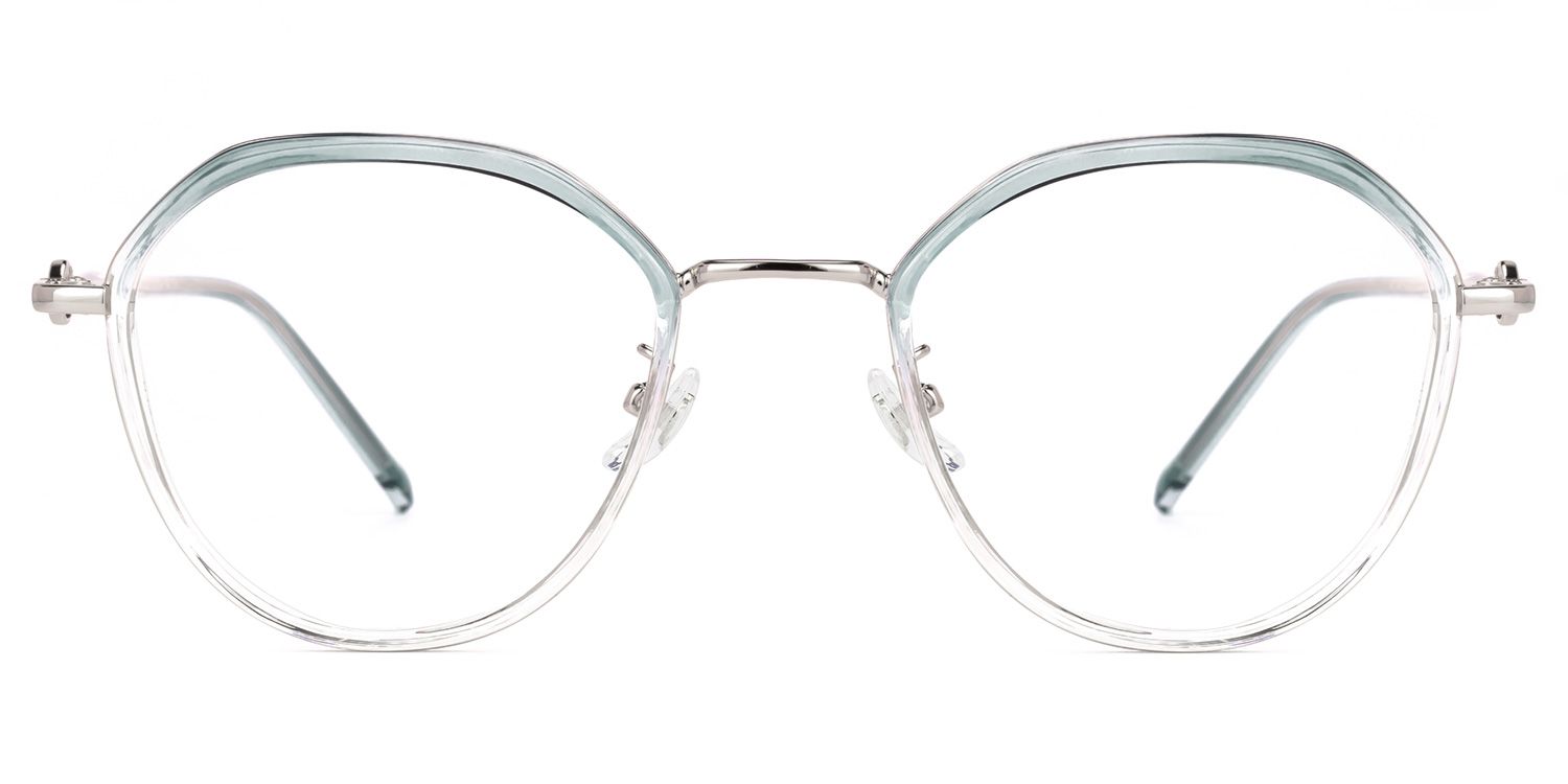 Lionel Hellblau Geometrisch Brille0