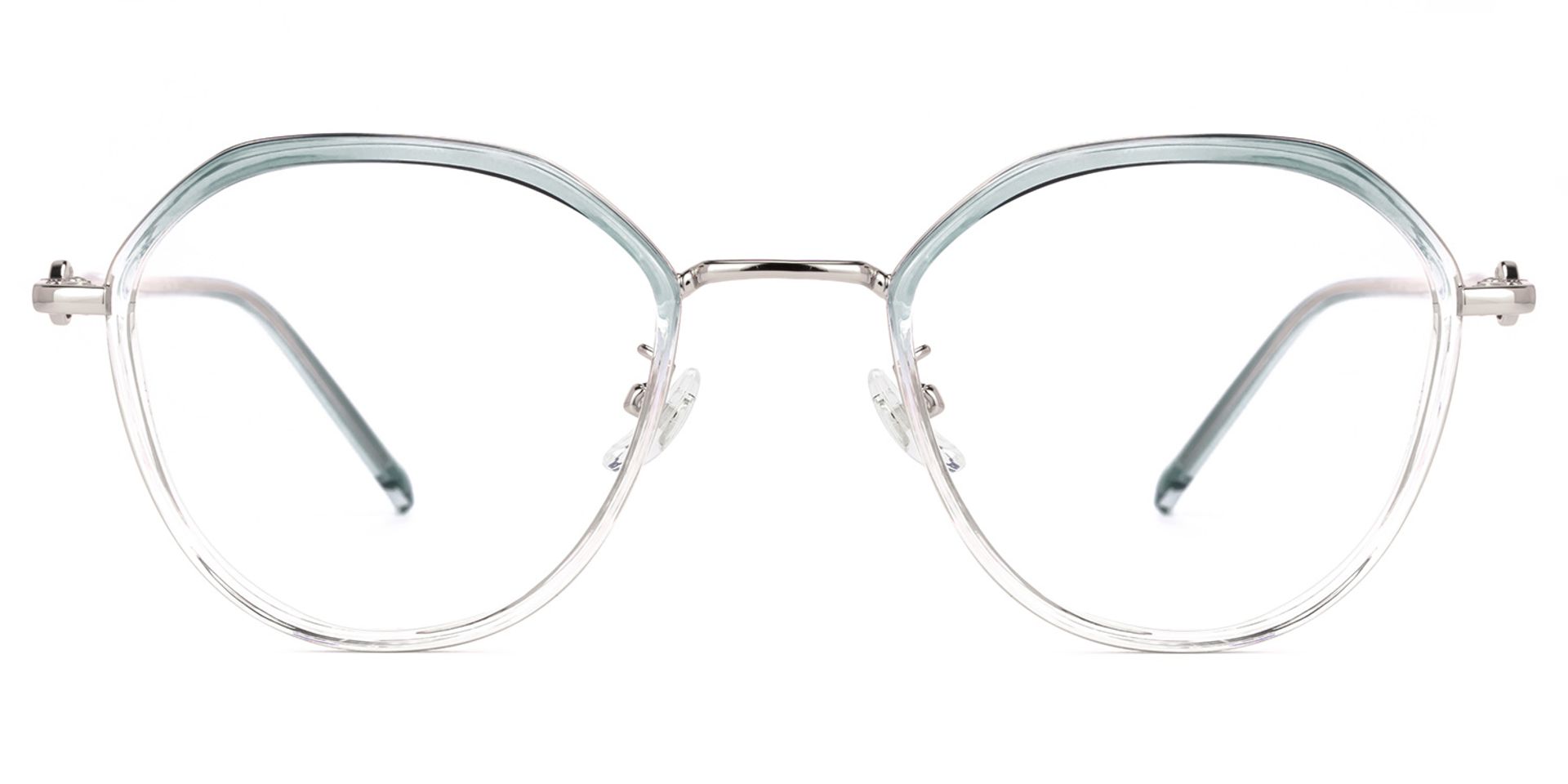 Lionel Hellblau Geometrisch Brille0