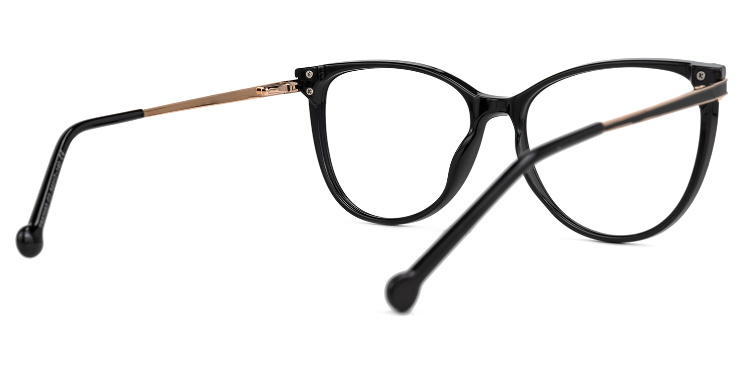 Nera Schwarz Cateye Brille2