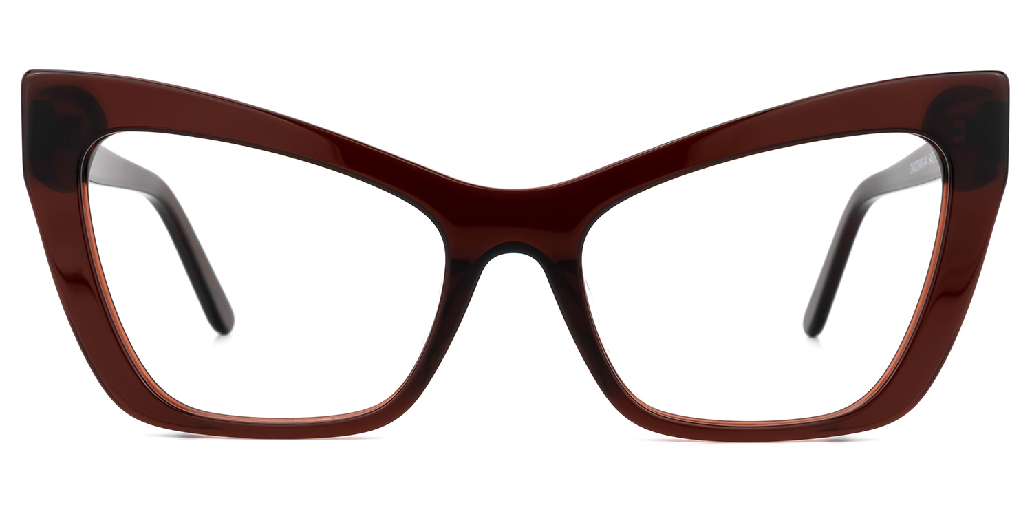 Driscoll Dunkelrot Cateye Brille0