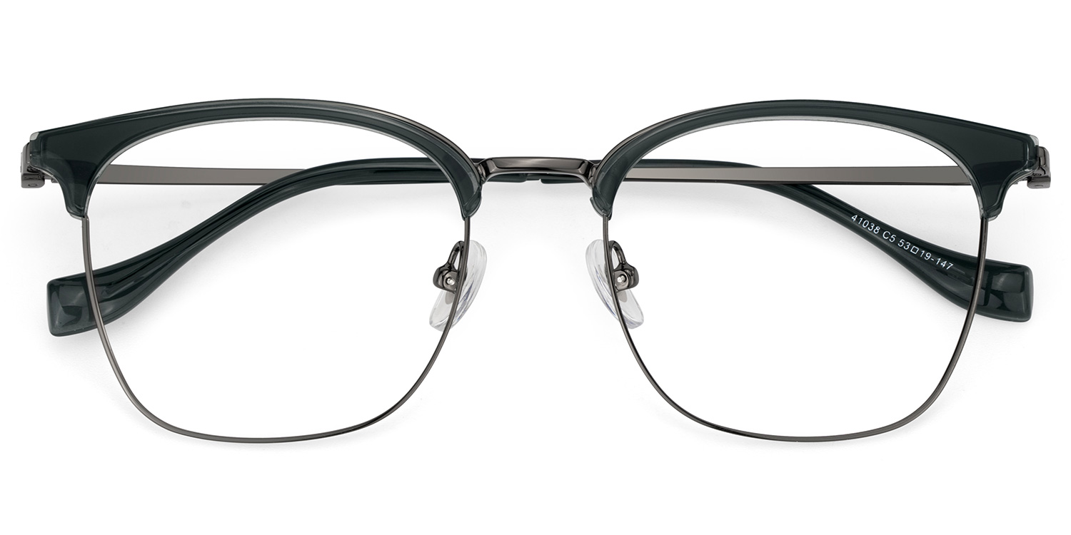 ZEELOOL Leon Schwarz Browline Brille