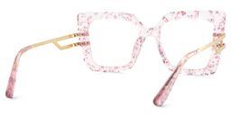 Poutine Rosa Quadratisch Brille3