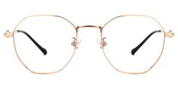Deirdre Gold Geometrisch Brille0