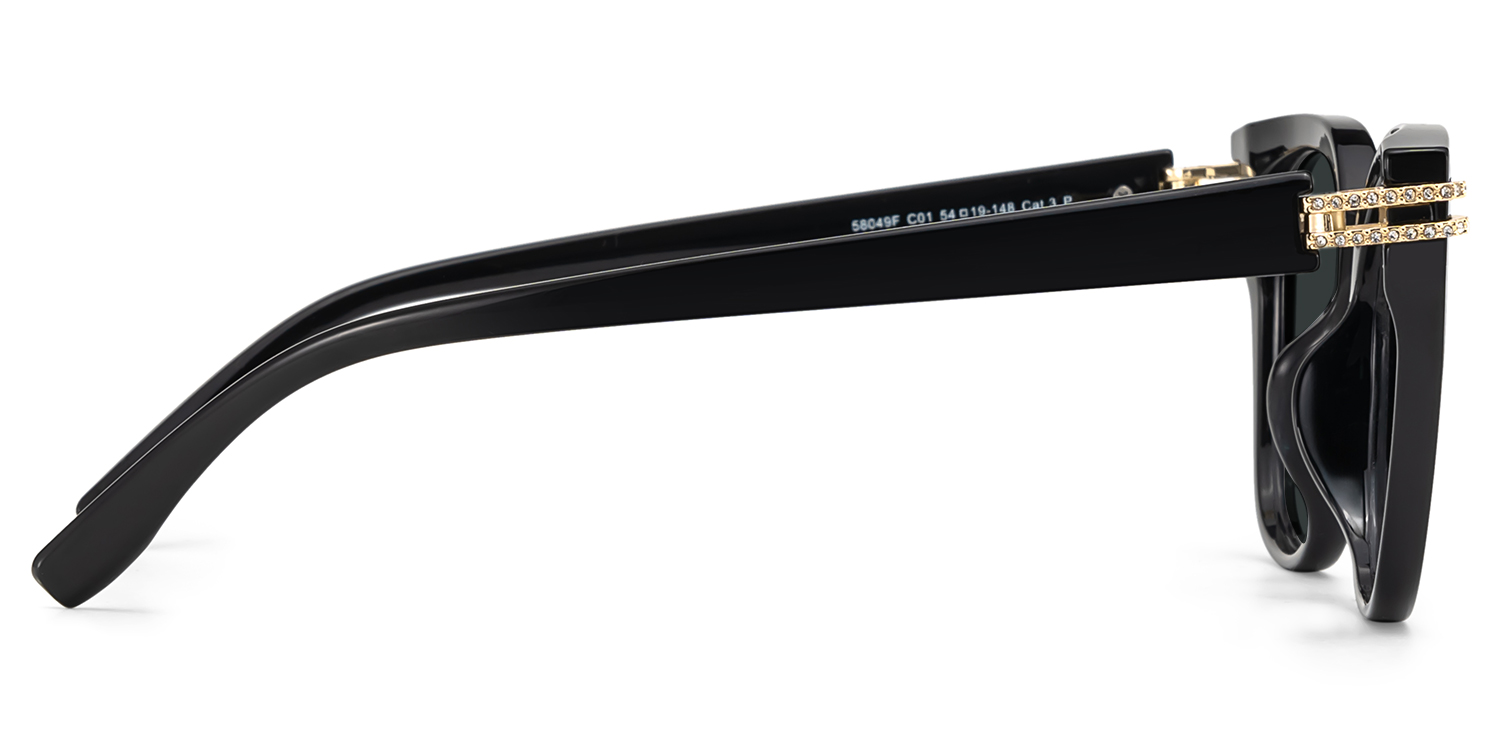 Vogue Schwarz Quadratisch TR90 Sonnenbrille3