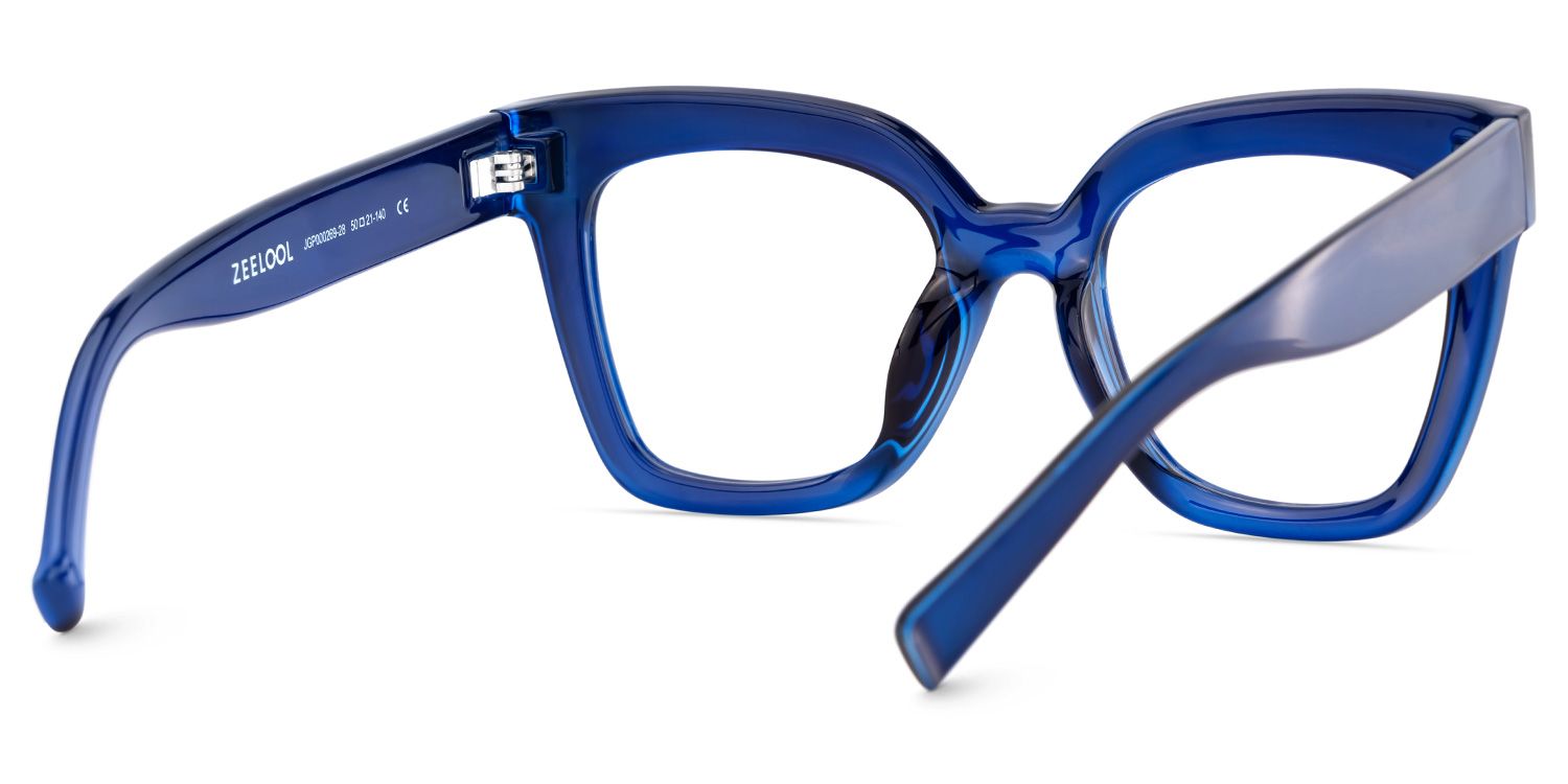 Malcolm Blau Quadratisch Kunststoff Brille6