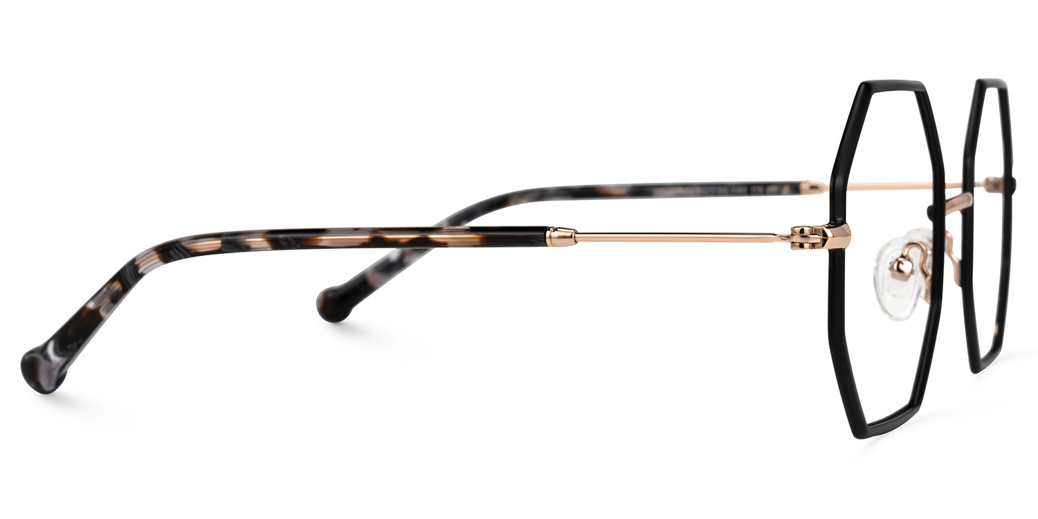 Matrika Schwarz Geometrisch Brille3