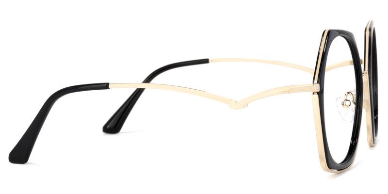 Haine Tr90 Schwarz Geometric Sonnenbrille | ZEELOOL3