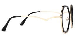 Haine Schwarz Geometrisch Sonnenbrille3