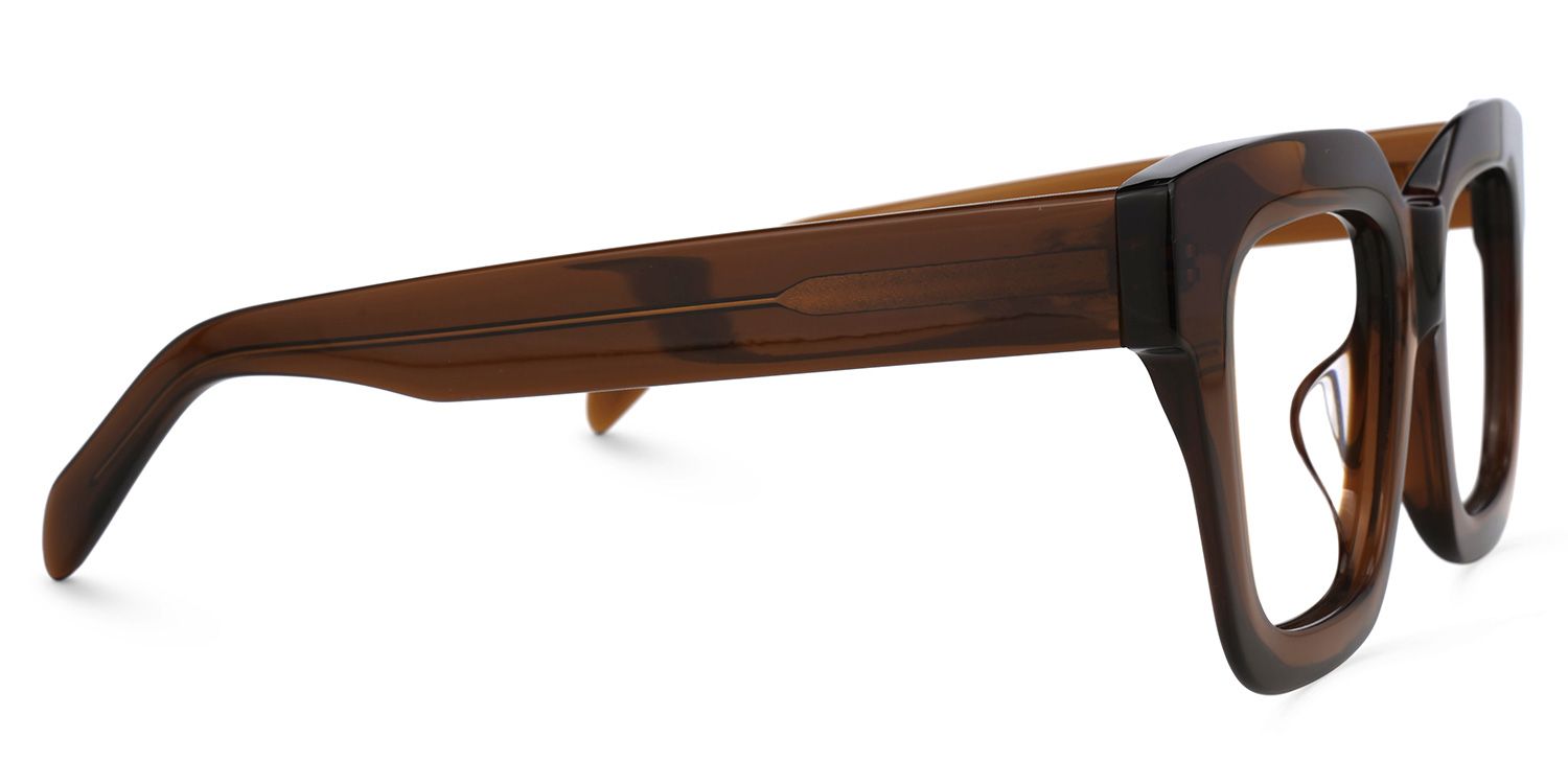 Trinity Rotbraun Quadratisch Brille3