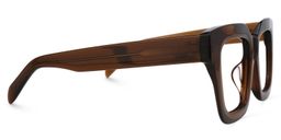 Trinity Rotbraun Quadratisch Brille3
