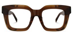 Trinity Rotbraun Quadratisch Brille0