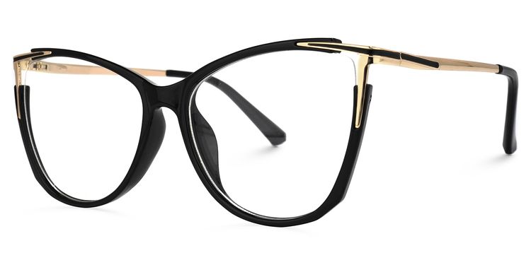 Pace Schwarz Cateye Brille
