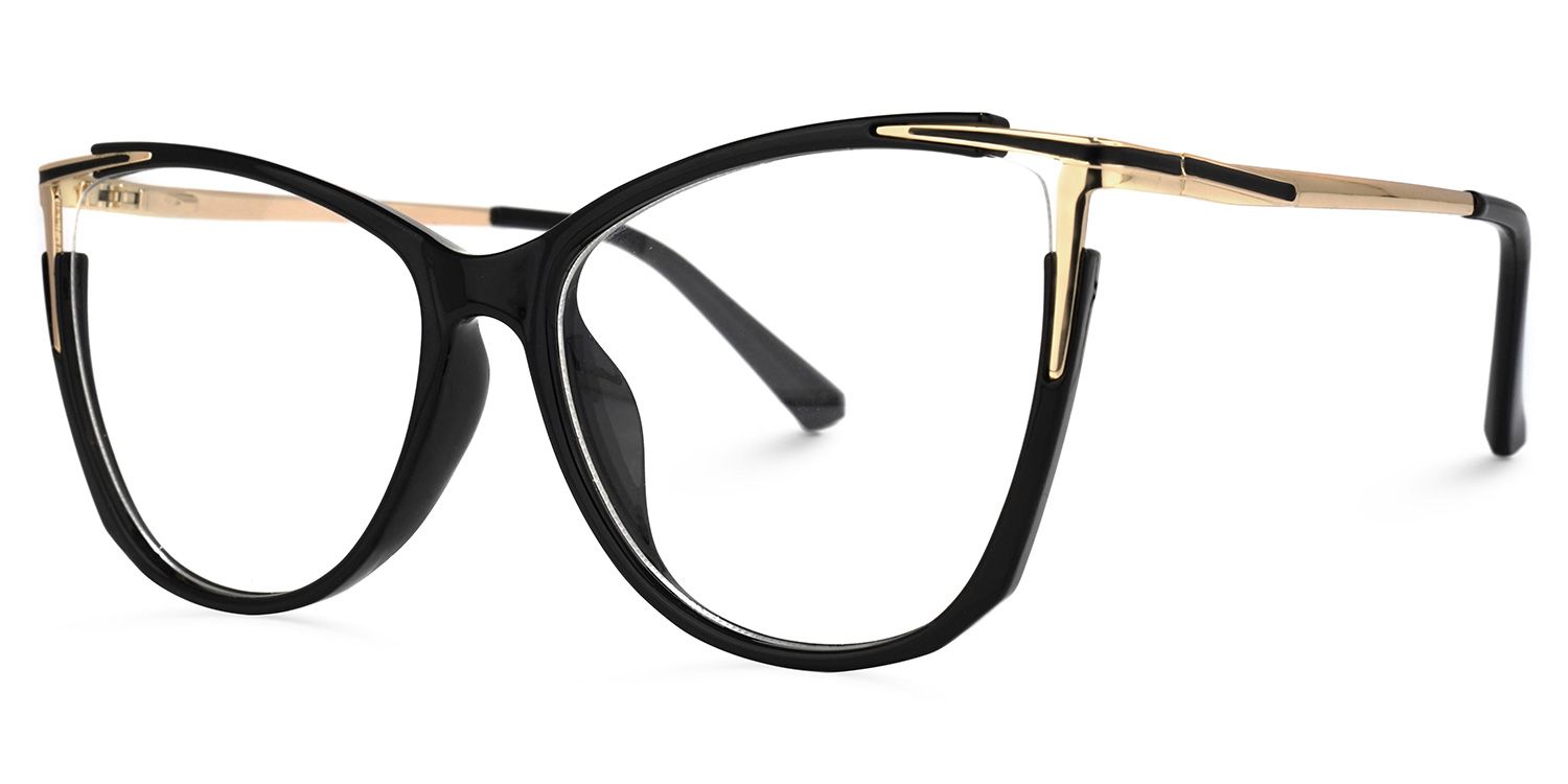Pace Schwarz Cateye Brille2
