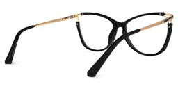 Pace Schwarz Cateye Brille4
